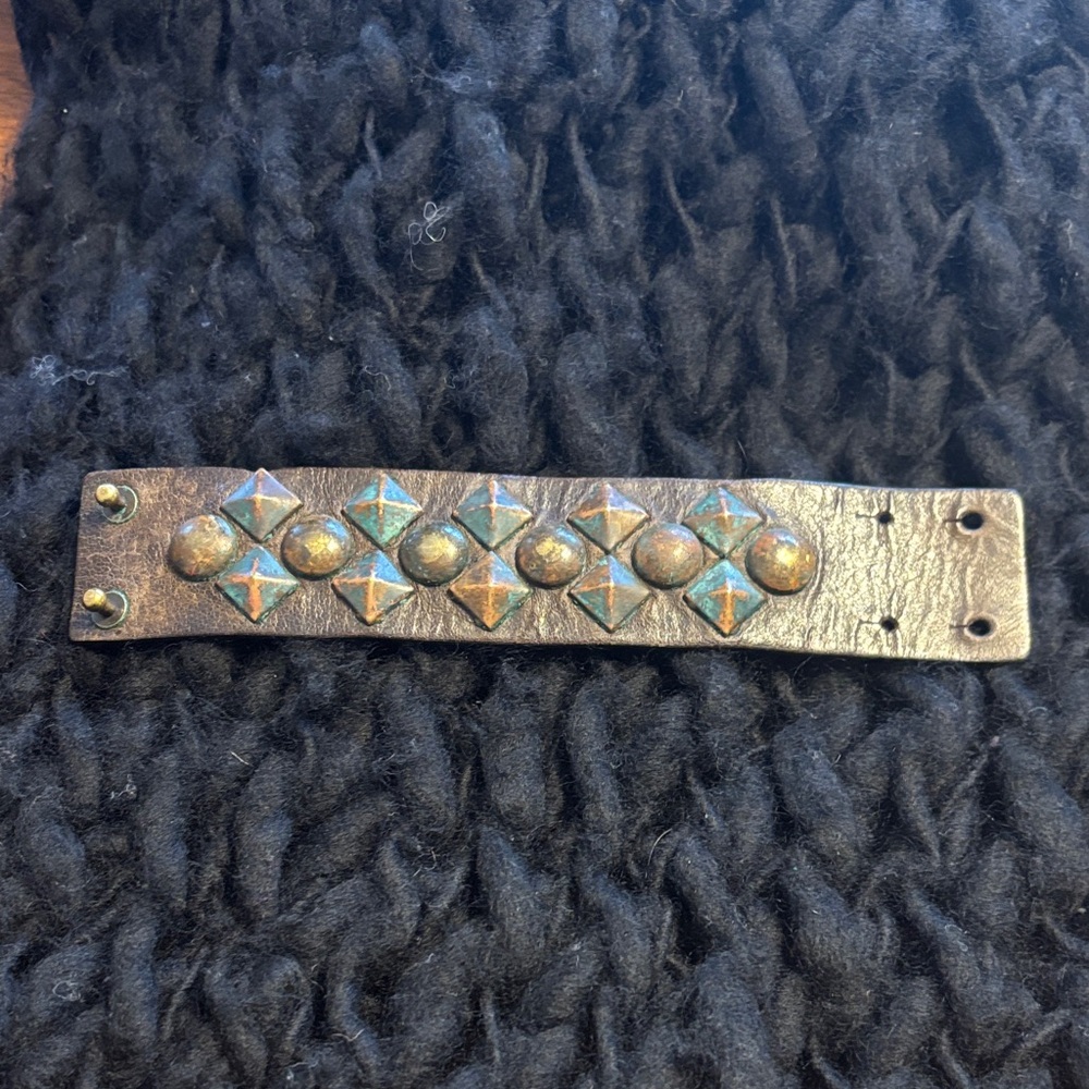 Streets Ahead Bronze and Turquoise Bracelet